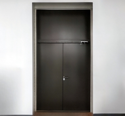 Двупольная дверь с фрамугой Двупольная дверь с фрамугой