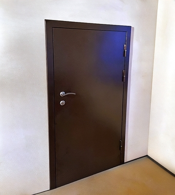 Коричневая нестандартная дверь Коричневая нестандартная дверь