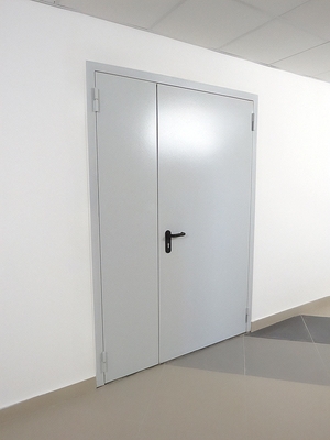 Пожаростойкая дверь серого цвета Пожаростойкая дверь серого цвета